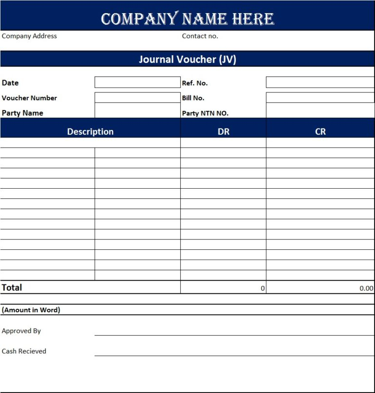 Voucher Templates Excel Word Template