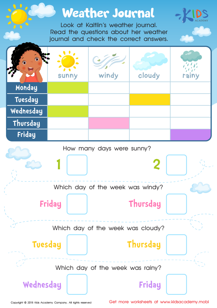 Weather Journal Template