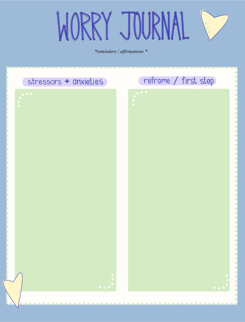 Worry Journal Notability Gallery