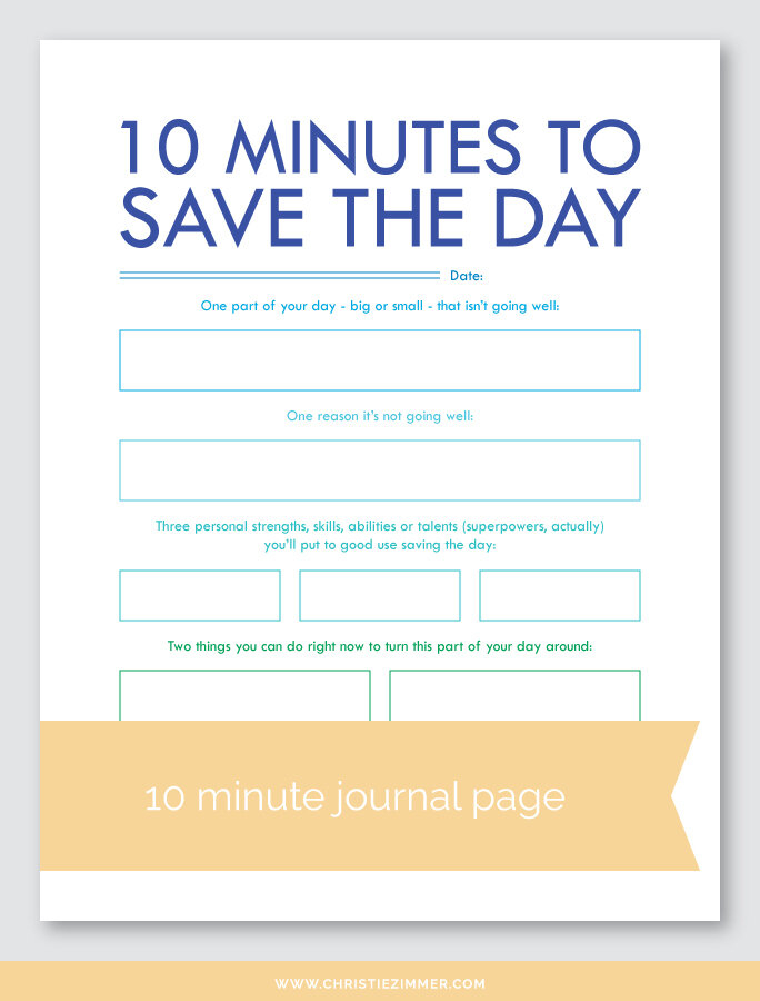 10 Minute Printable Guided Journal Pages Christie Zimmer