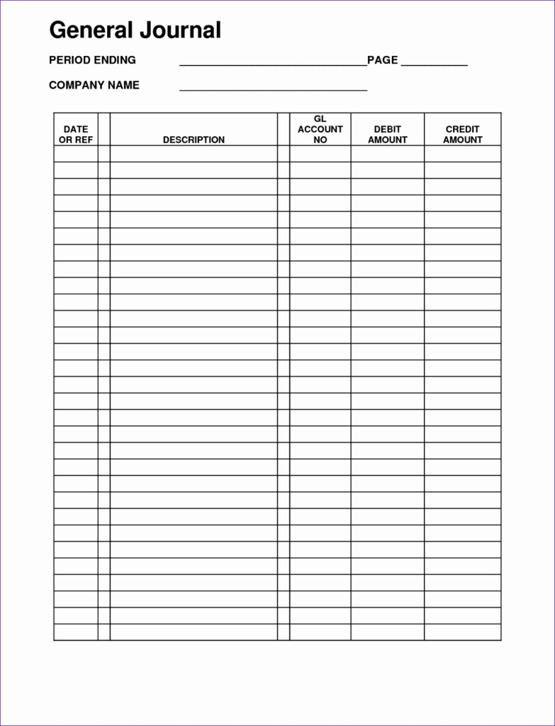 14 General Journal Excel Template Excel Templates