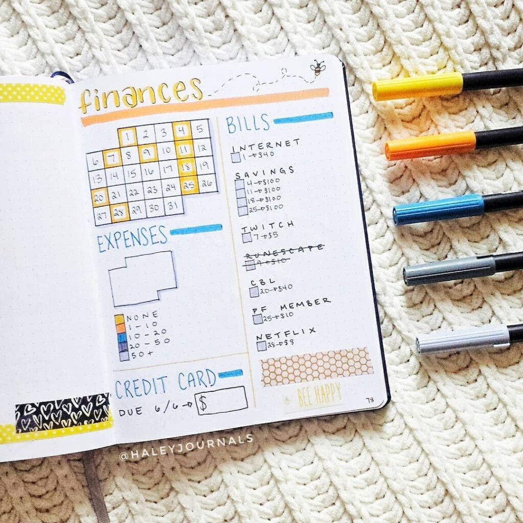 20 Creative Finance Tracking Bullet Journal Ideas Craftsy Hacks