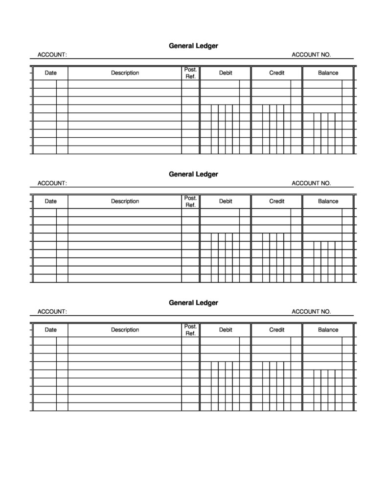 38 Perfect General Ledger Templates Excel Word TemplateLab