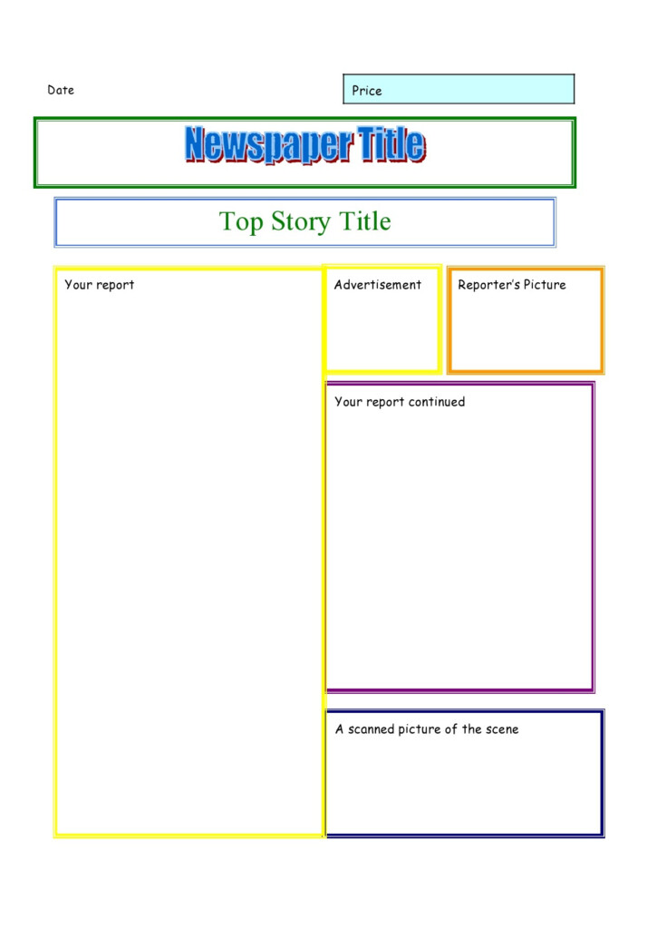 40 Best Newspaper News Article Templates Free 