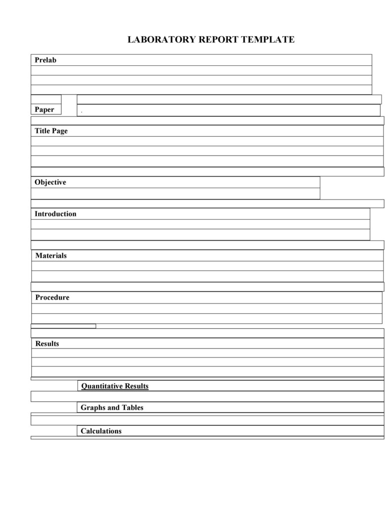 40 Lab Report Templates Format Examples TemplateLab