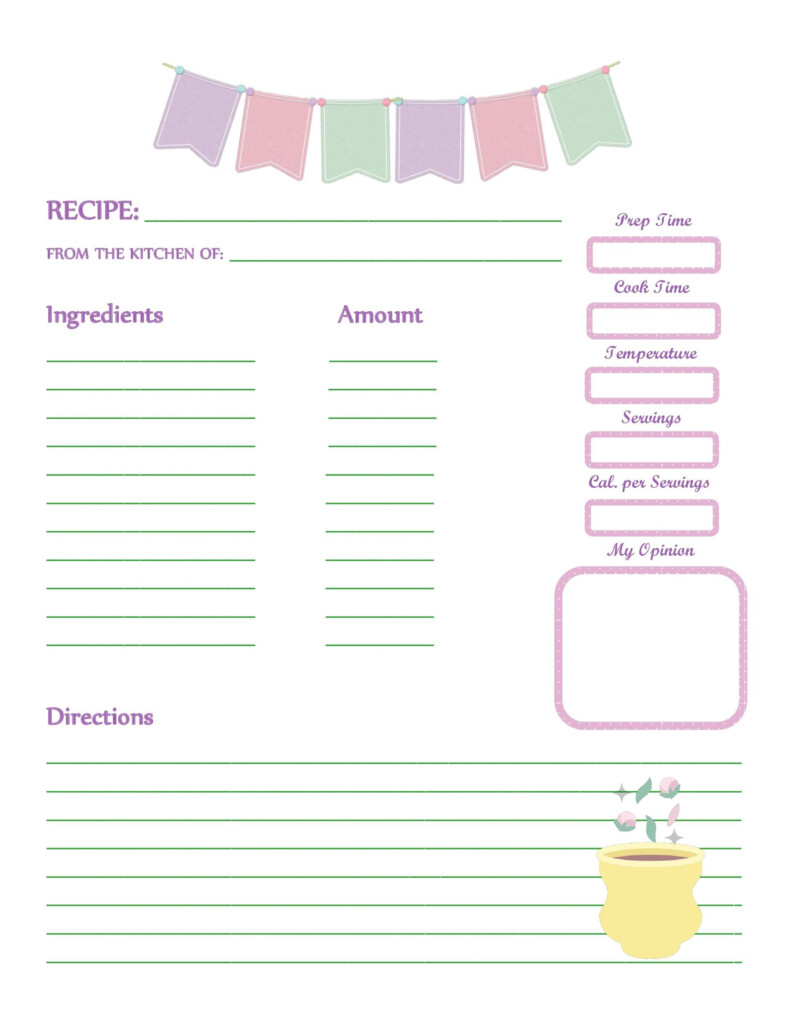 44 Perfect Cookbook Templates Recipe Book Recipe Cards 