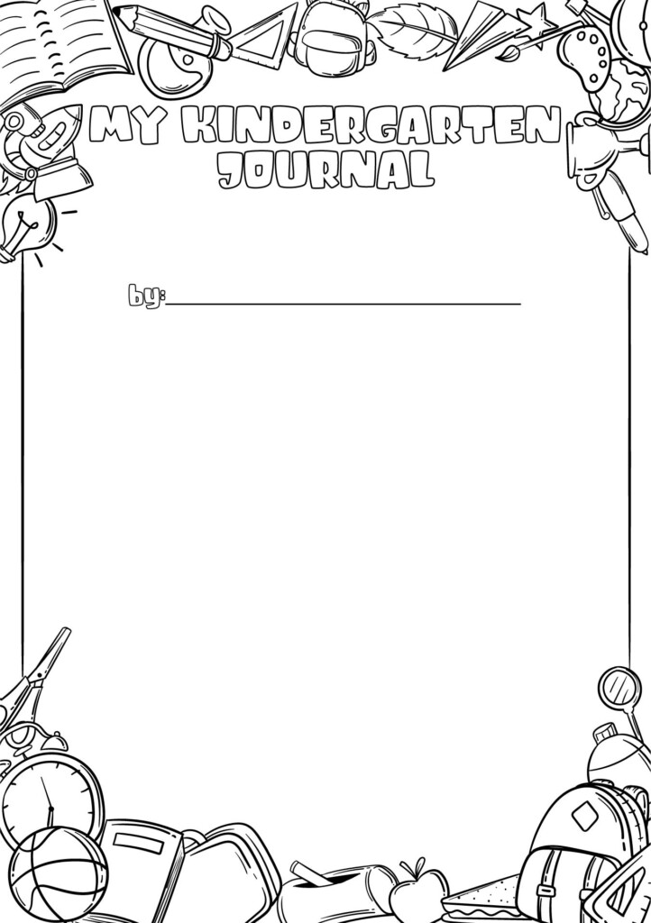 5 Best Printable Kindergarten Journal Covers For Free Vrogue co