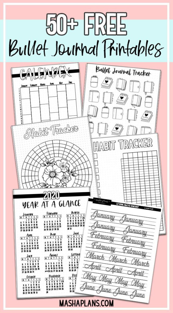 50 Free Bullet Journal Printables Artofit