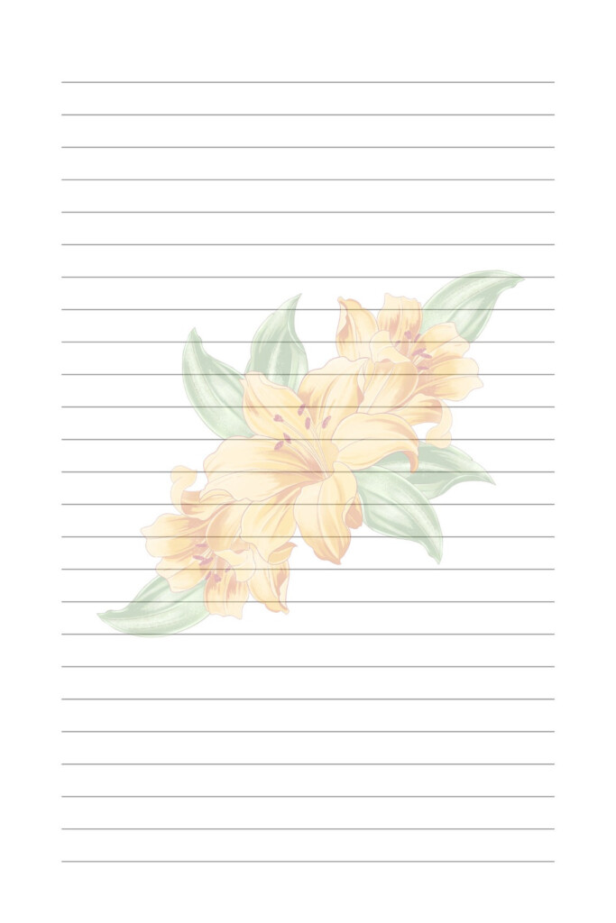 6x9 Editable Journal Line Template Etsy