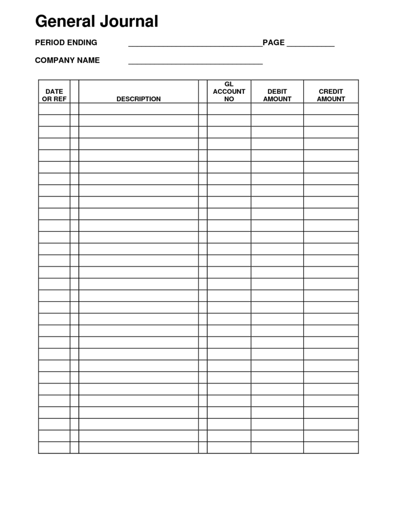 Accounting Journal Template Excel Db excel
