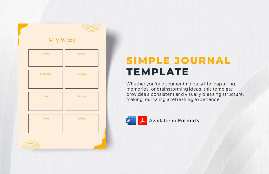 Aesthetic Journal Template In Word PDF Google Docs Pages Download 
