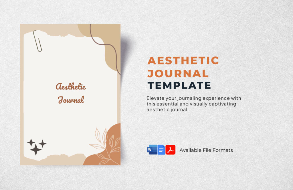 Aesthetic Journal Template In Word PDF Google Docs Pages Download 
