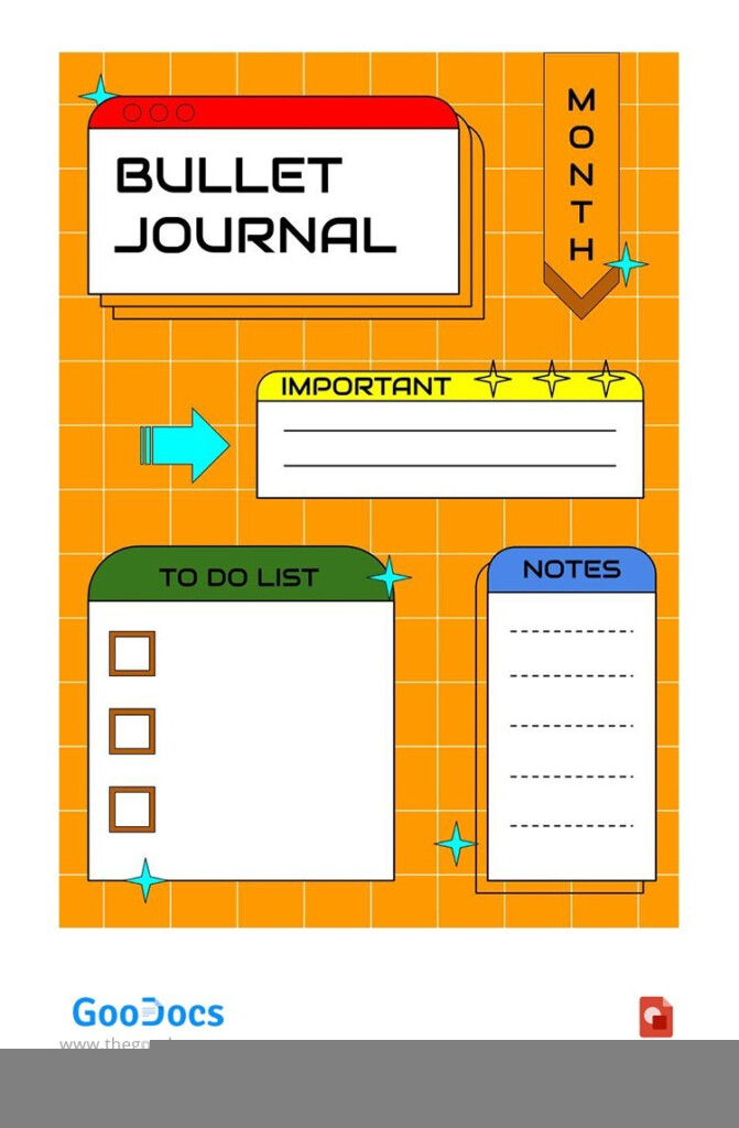 Bullet Journal Google Docs Template Journal Templates