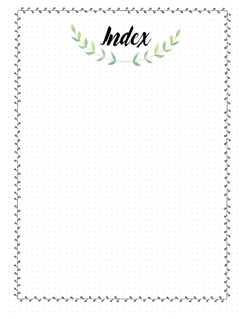Bullet Journal Index How To Set It Up And How To Use It