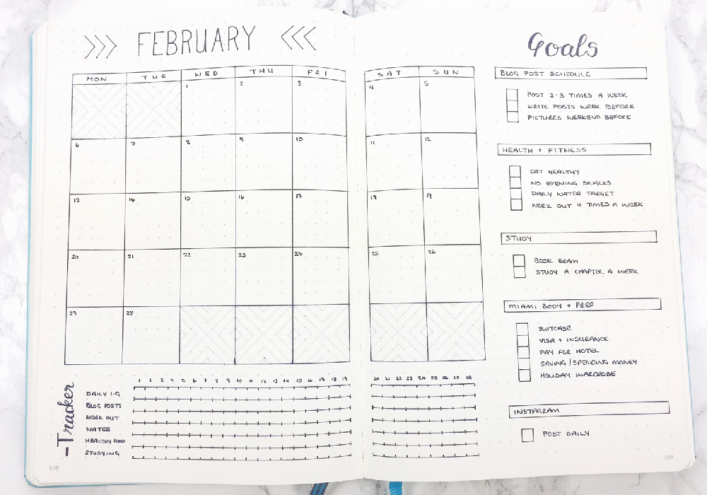 Bullet Journal Templates Get Organized HQ