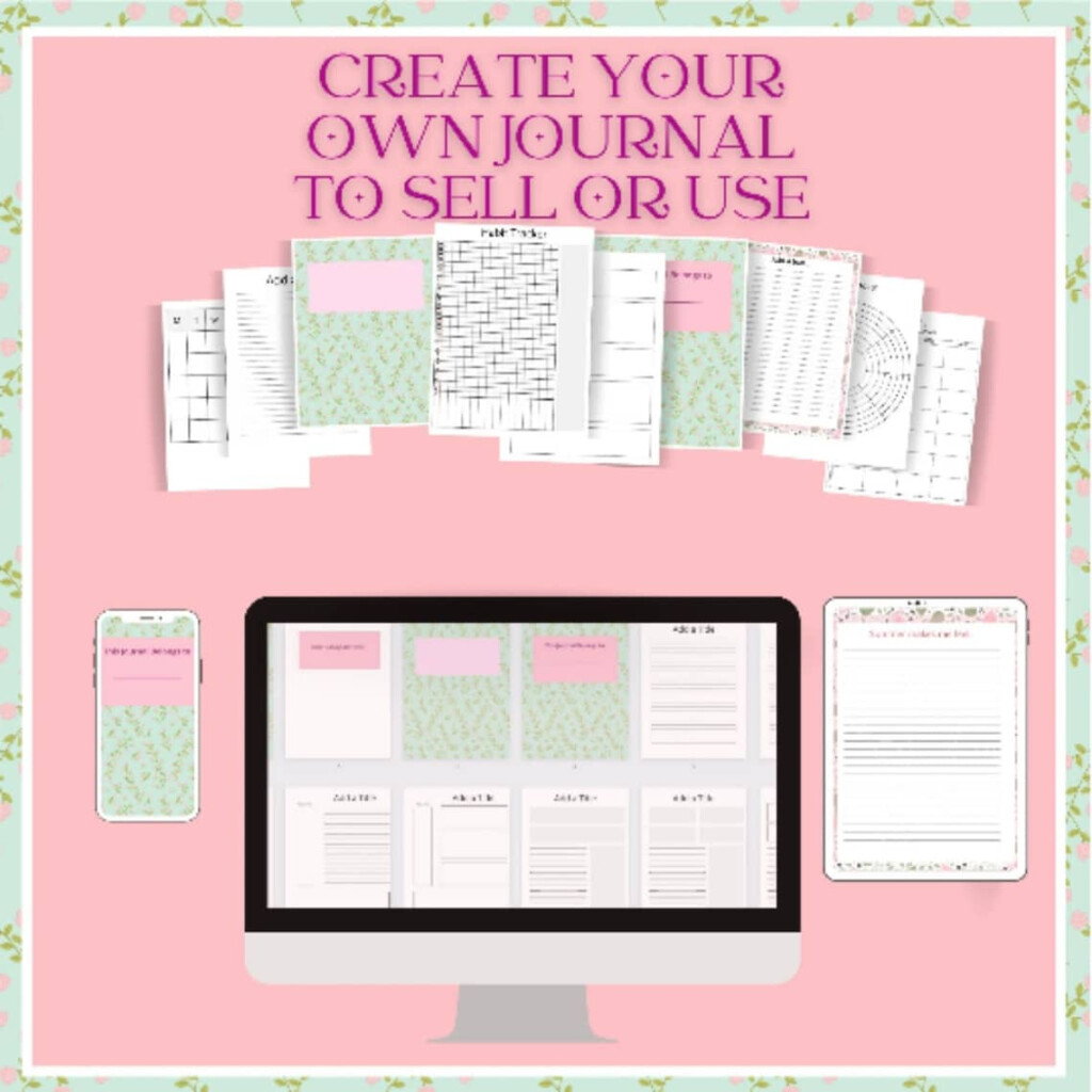 Canva Journal Template Editable Journaling Kit Custom Writing 