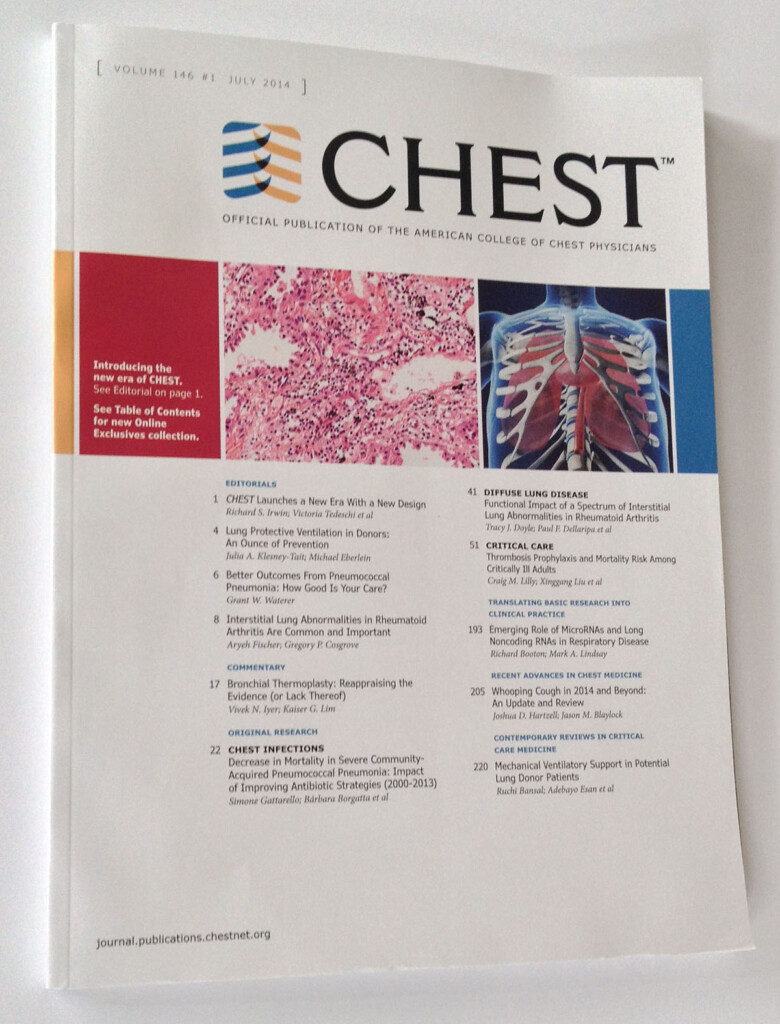 CHEST Journal Redesign On Behance