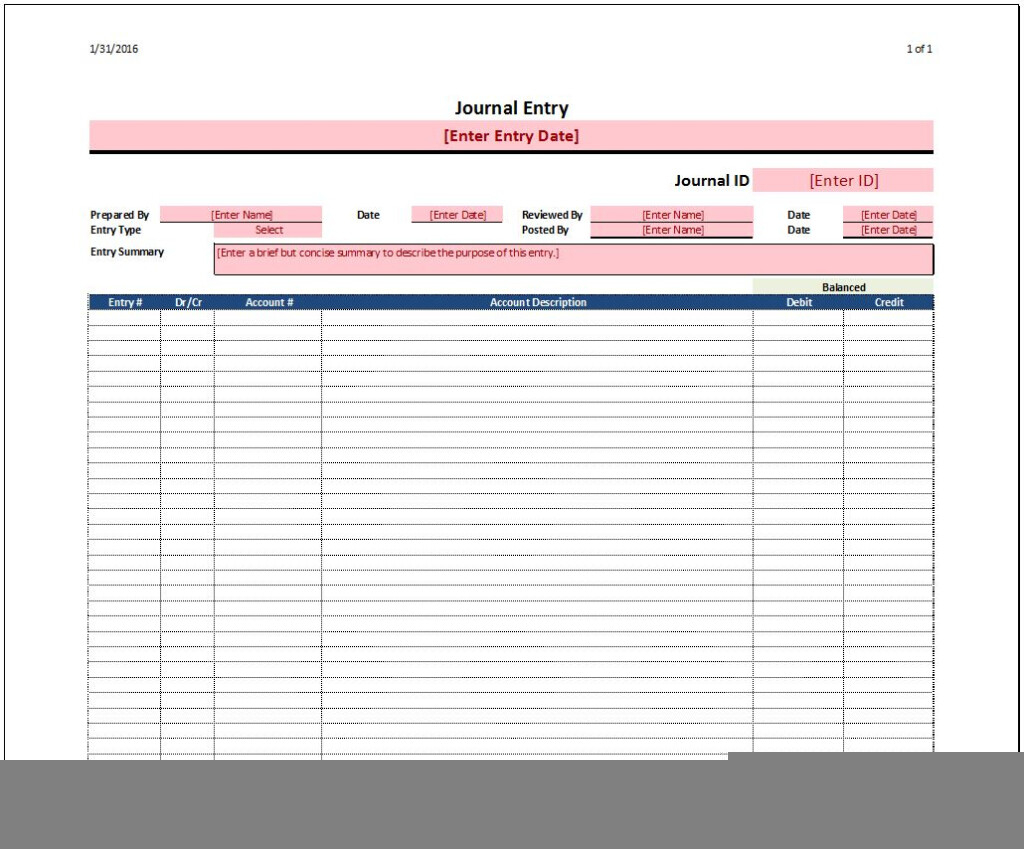 Create Your Own Journal Entry Template Csv For Dynamics Ax Journal 
