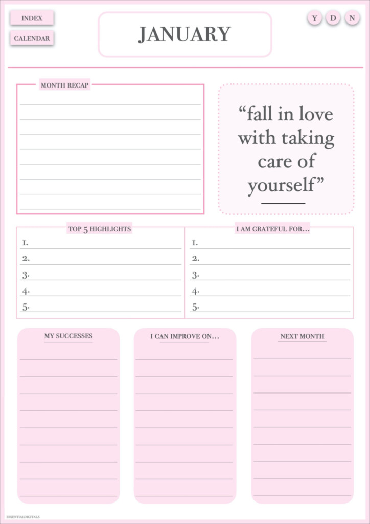 Daily Reflective Journal Template