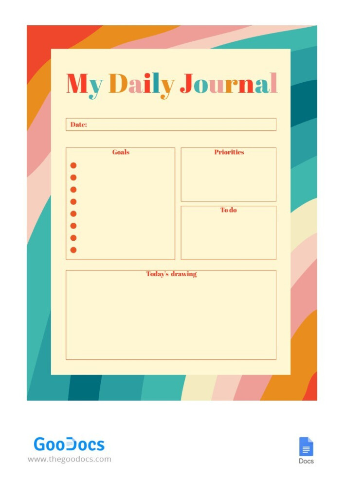Daily Retro Journal Template In Google Docs