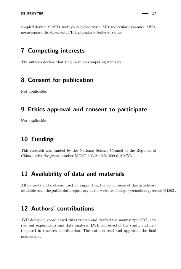 Default Template For De Gruyter Articles Template De Gruyter
