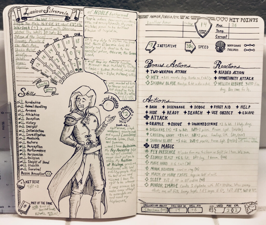 Dnd Journal Template Social Media Template