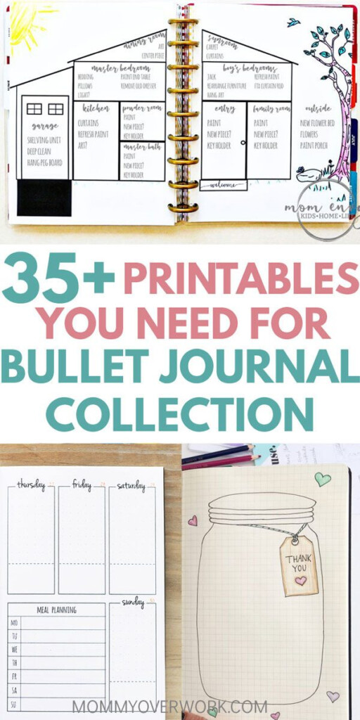 Downloadable Free Bullet Journal Printables