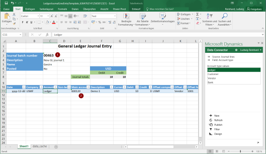 Dynamics 365 General Journal Excel Imports Dynamics 365FO AX Finance 
