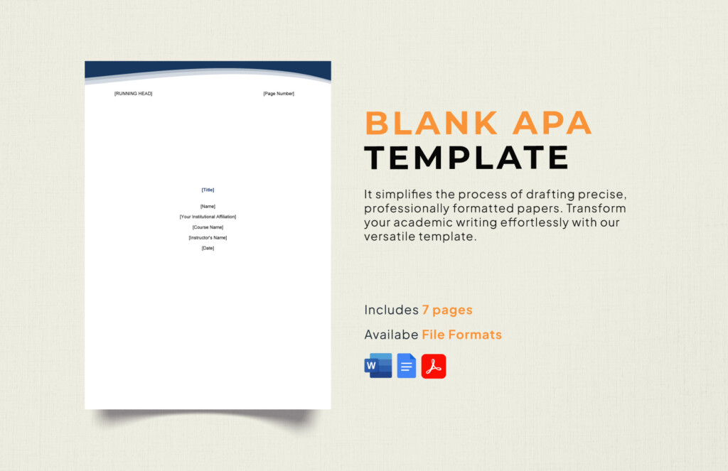 Editable APA Templates In Word To Download