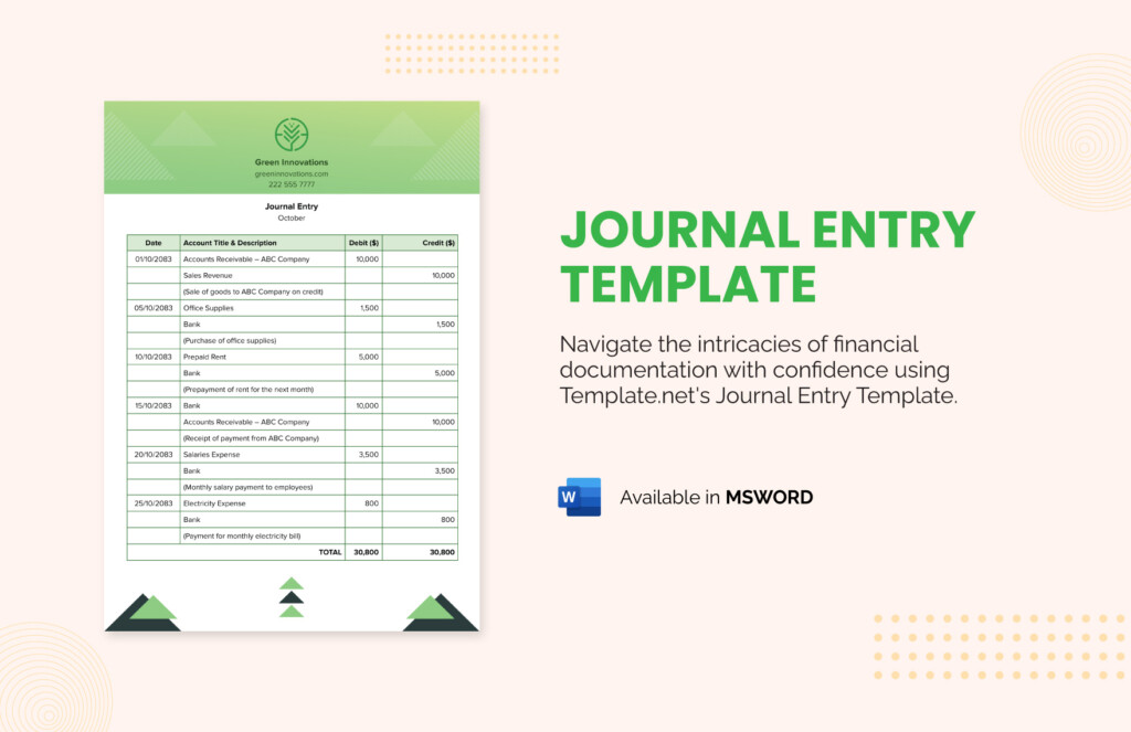 Editable Journal Templates In Word To Download