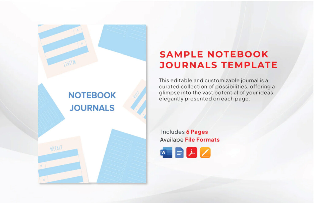 Editable Notebook Journal Templates In InDesign To Download