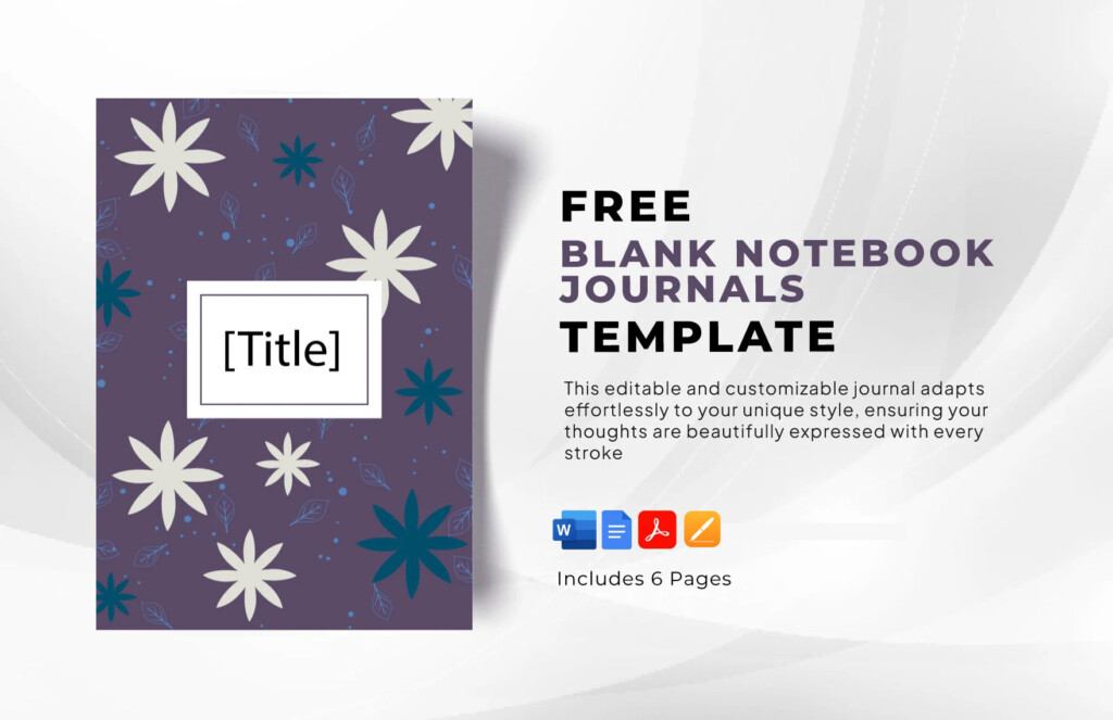Editable Notebook Journal Templates In PDF To Download