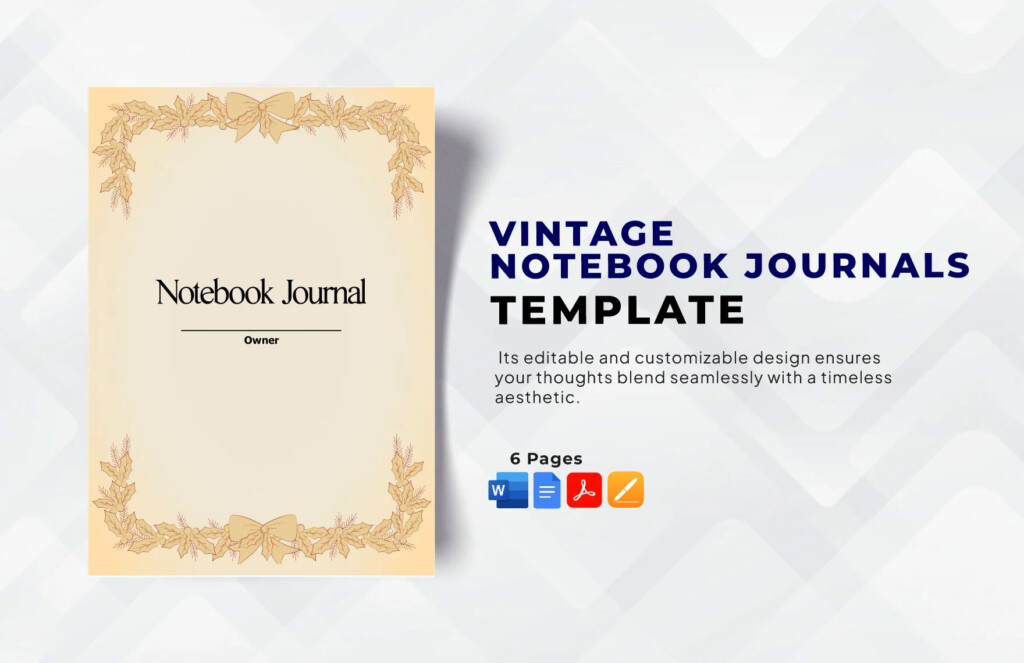Editable Notebook Journal Templates In PDF To Download