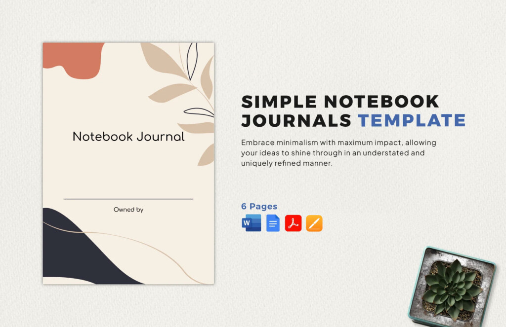 Editable Notebook Journal Templates In PDF To Download