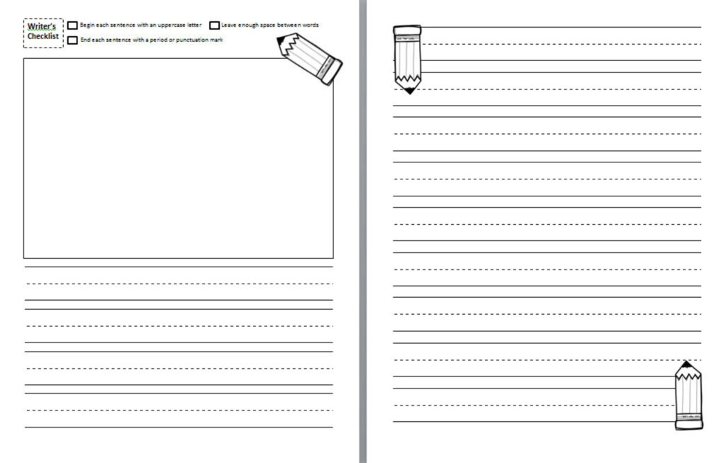 Elementary Writing Journal Book Template Etsy