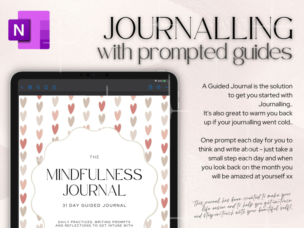 FOUR JOURNALS Bundle For ONENOTE Onenote Journal Templates Digital 