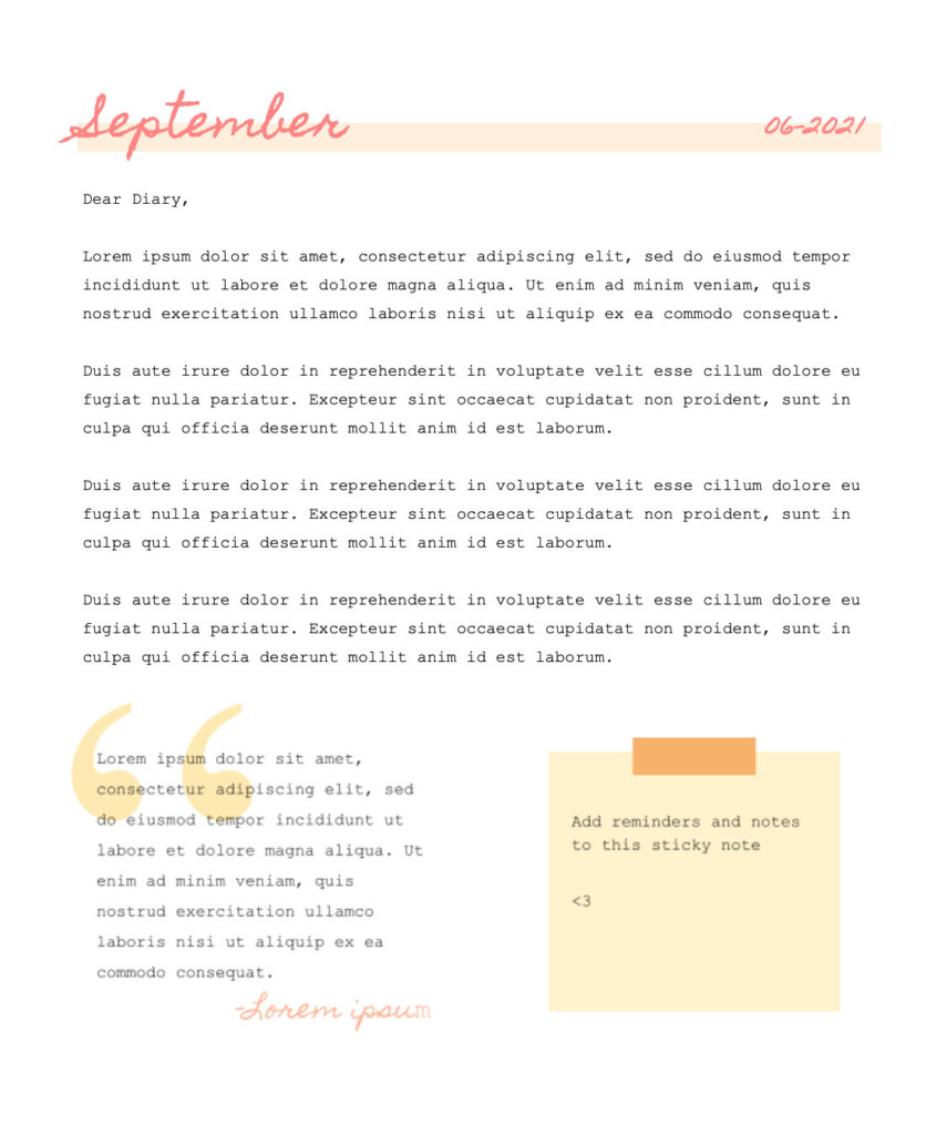 FREE Aesthetic Google Docs Journal Template