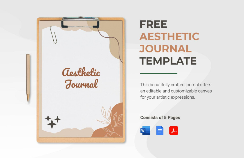Free Aesthetic Journal Template Download In Word Google Docs PDF 