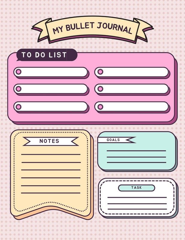 Free And Printable Bullet Journal Templates Canva