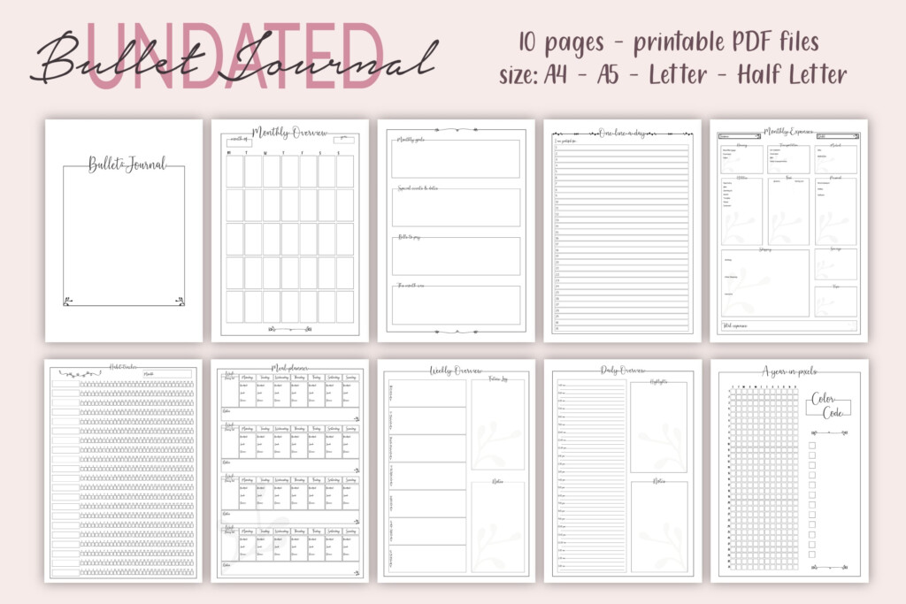 Free Bullet Journal Printables 2024 Pdf Printable Free Templates
