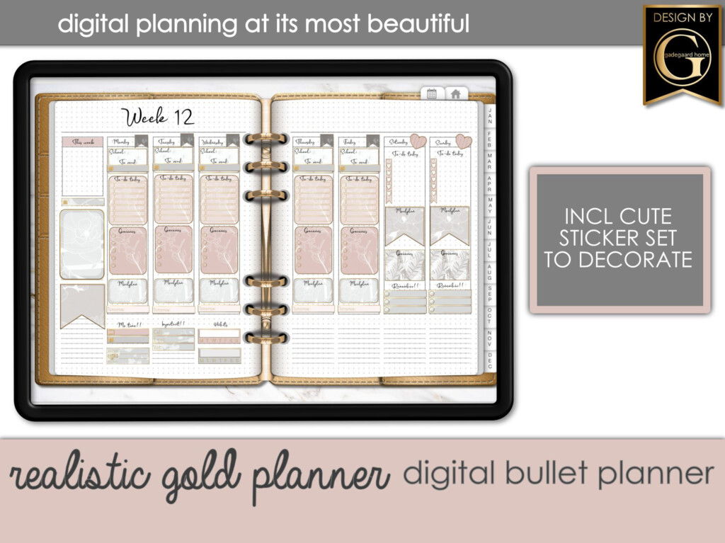 Free Digital Bullet Journal Template Goodnotes DiscGros