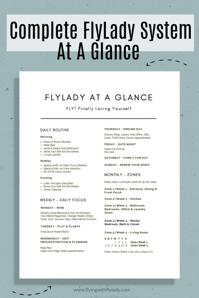 Free Flylady Printables