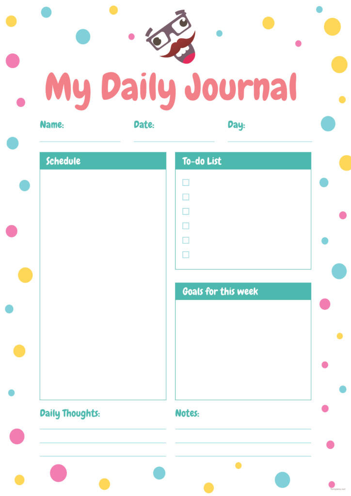 Free Funny Journal Template In Adobe Photoshop Illustrator InDesign 