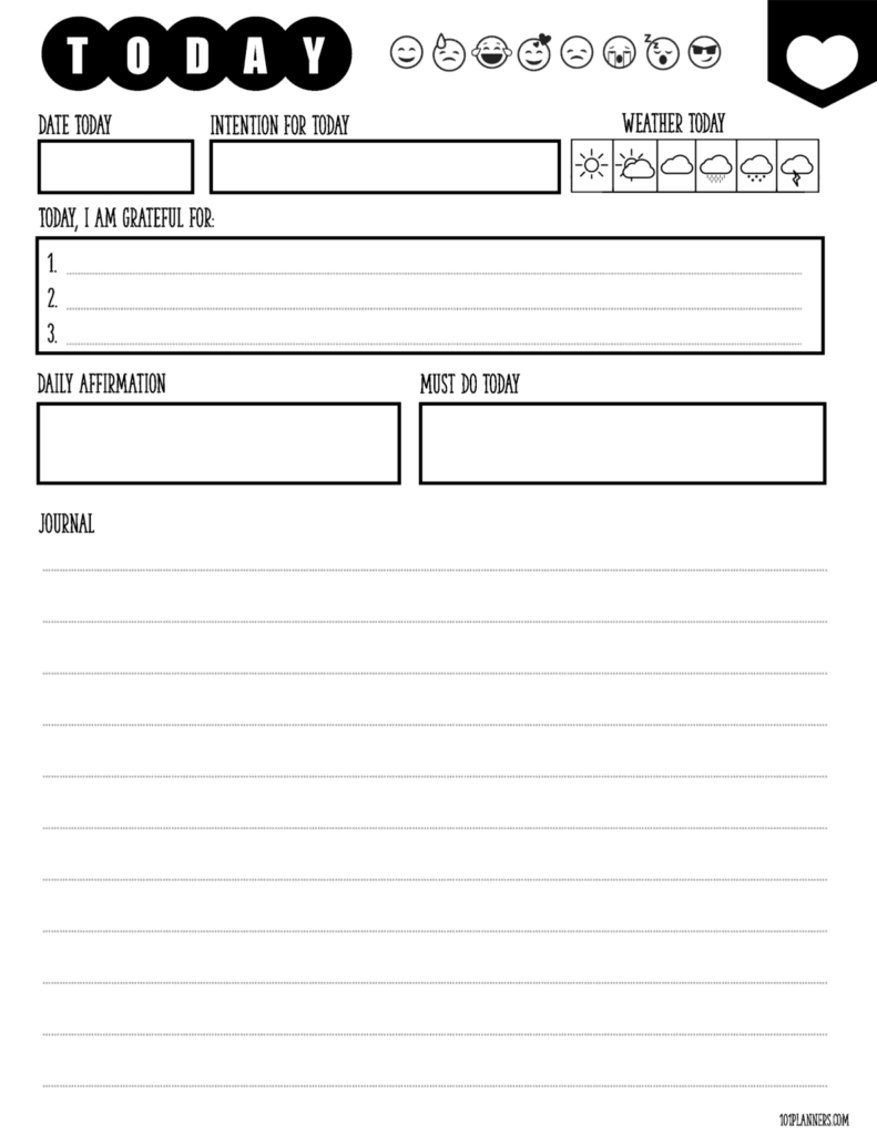 FREE Journal Template Printables Premade Journal Pages