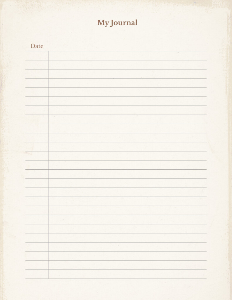 Free Lined Journal Paper Template Edit Online Download Template