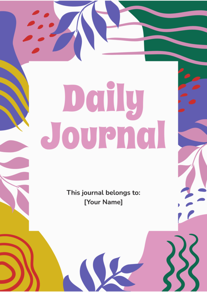 Free Mental Health Journal Template To Edit Online