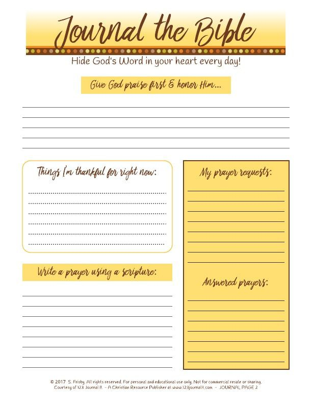 Free Printable Bible Journaling Page By 123 Journal It Bible 
