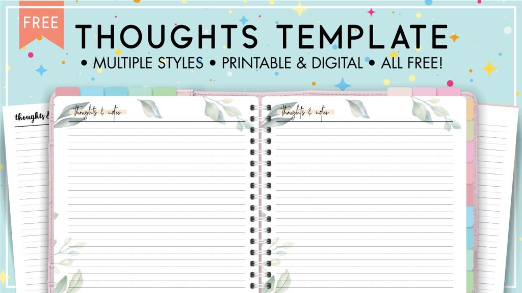 Free Printable Thought Record Template World Of Printables