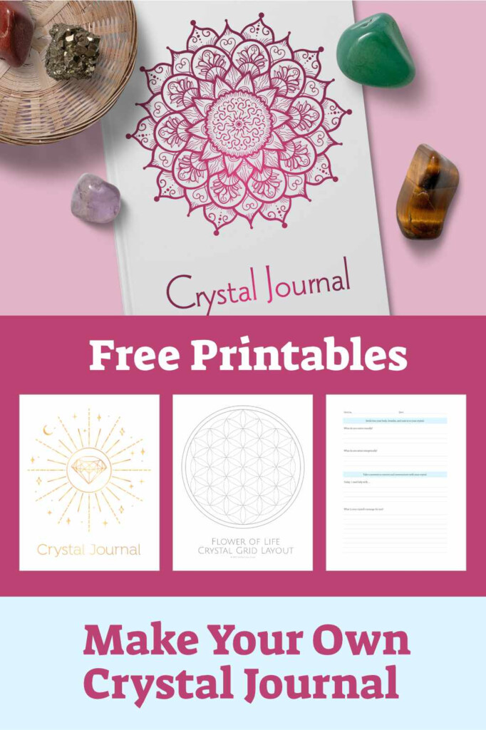 Free Printables For Crystal Journal Book Of Shadows Pages Crystal 
