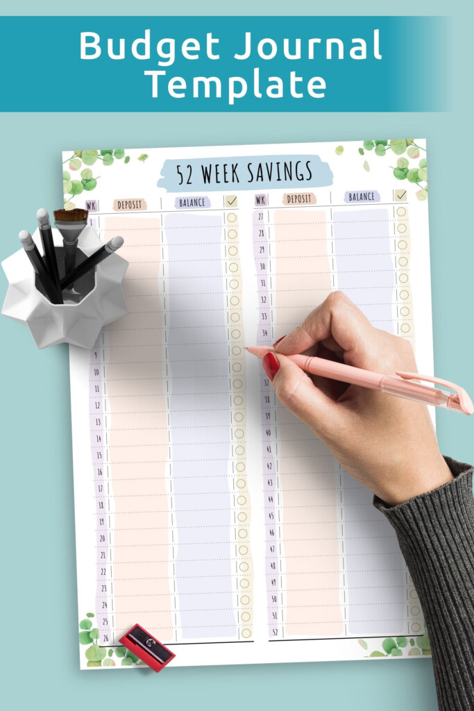 Get Your Finances On Track With This Budget Journal Template 